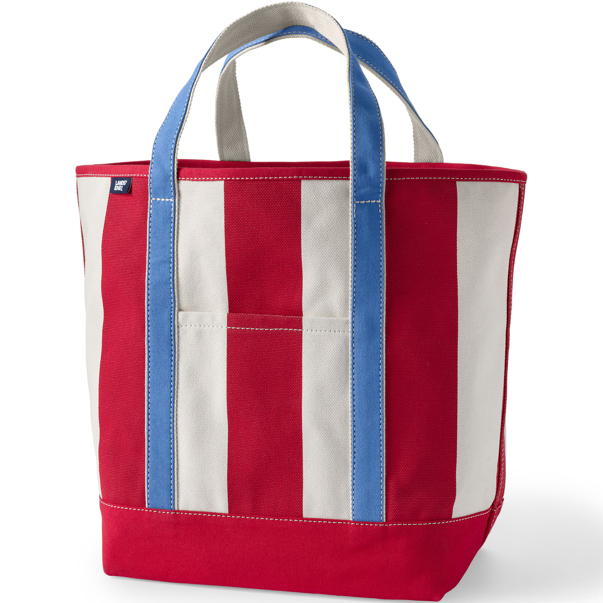 Large Print 5 Pocket Open Top Canvas Tote Bag | Lands' End (US)