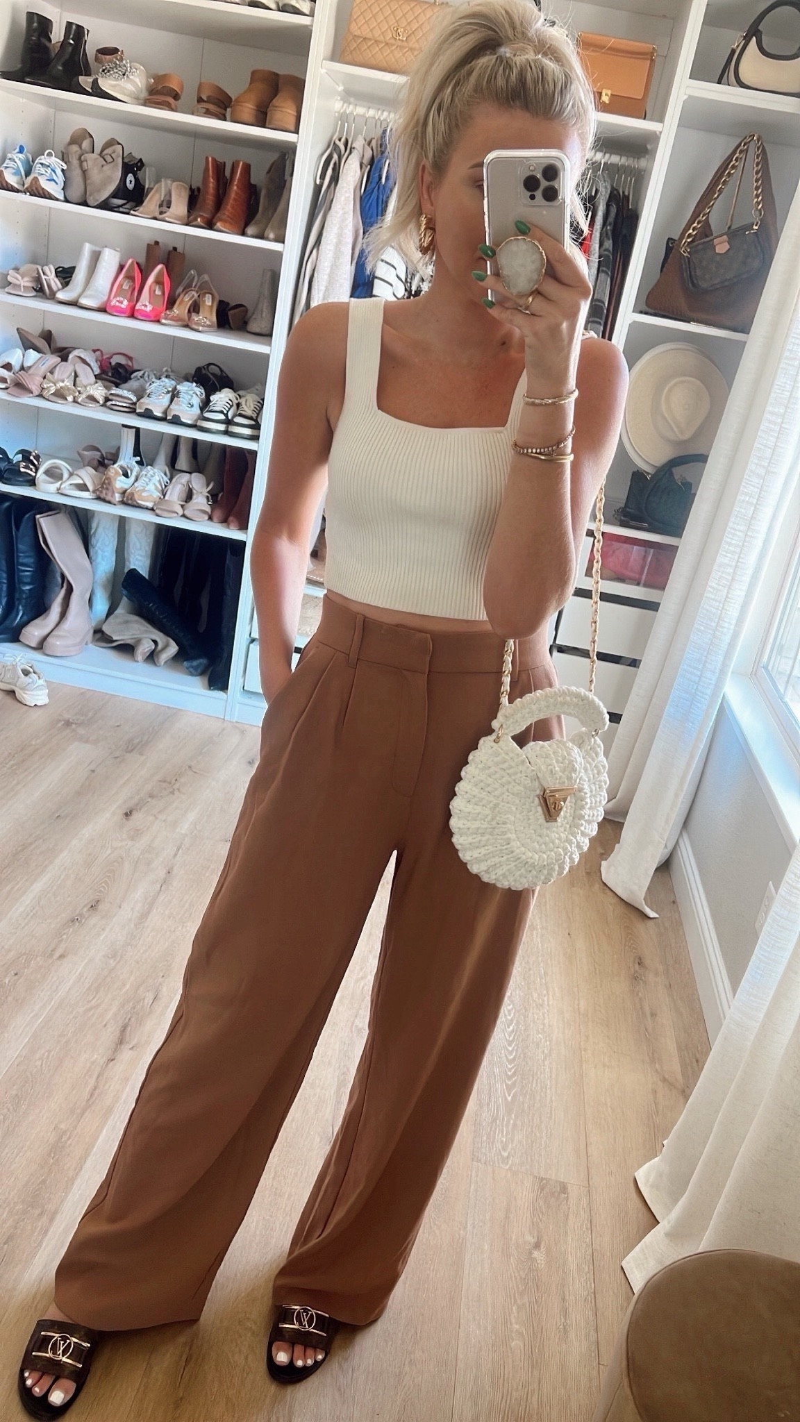 Everyday summer work wear church outfit 
Abercrombie tailored pants on major sale for $50
Amazon tank true to size 
Summer sandals 

#LTKSaleAlert #LTKFindsUnder100 #LTKStyleTip