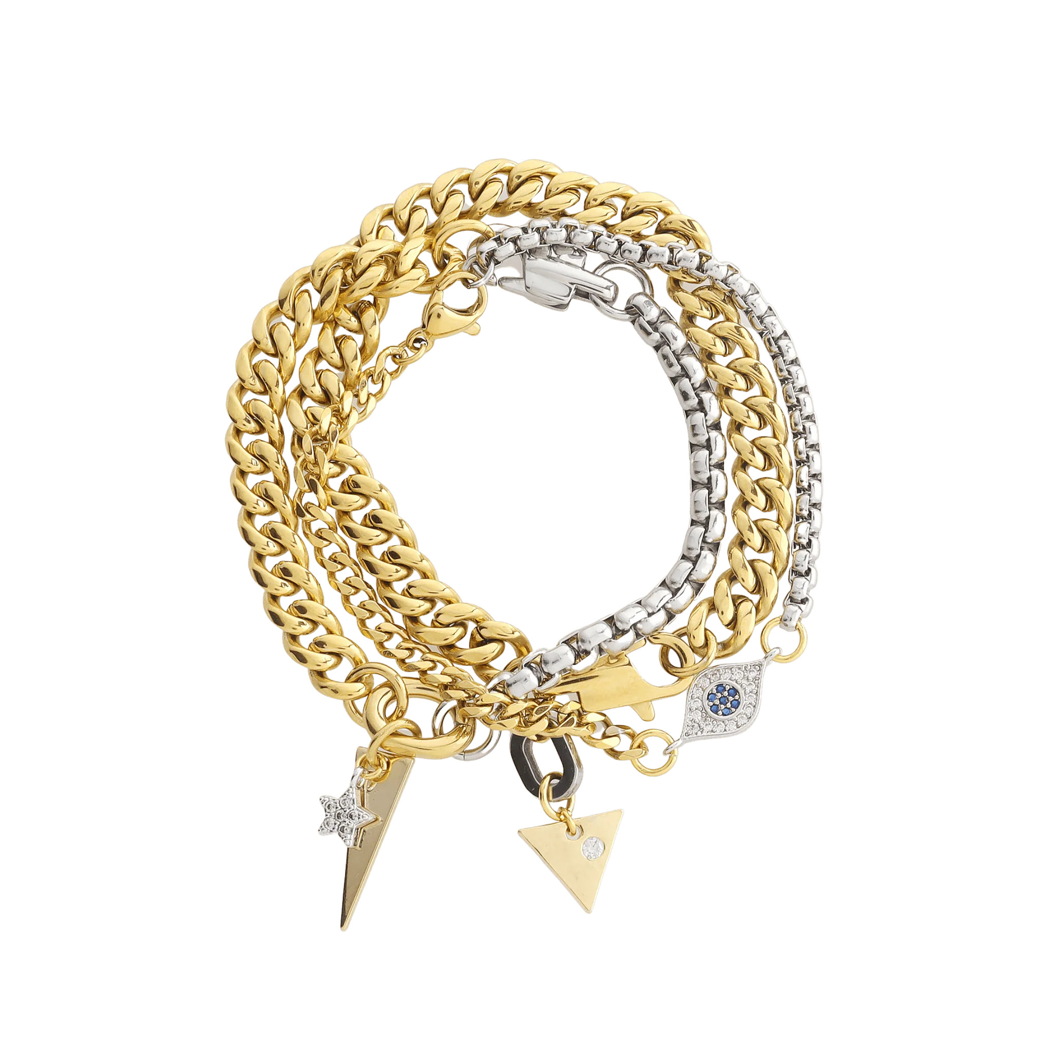 CHAIN GANG BRACELET STACK | Artizan Joyeria
