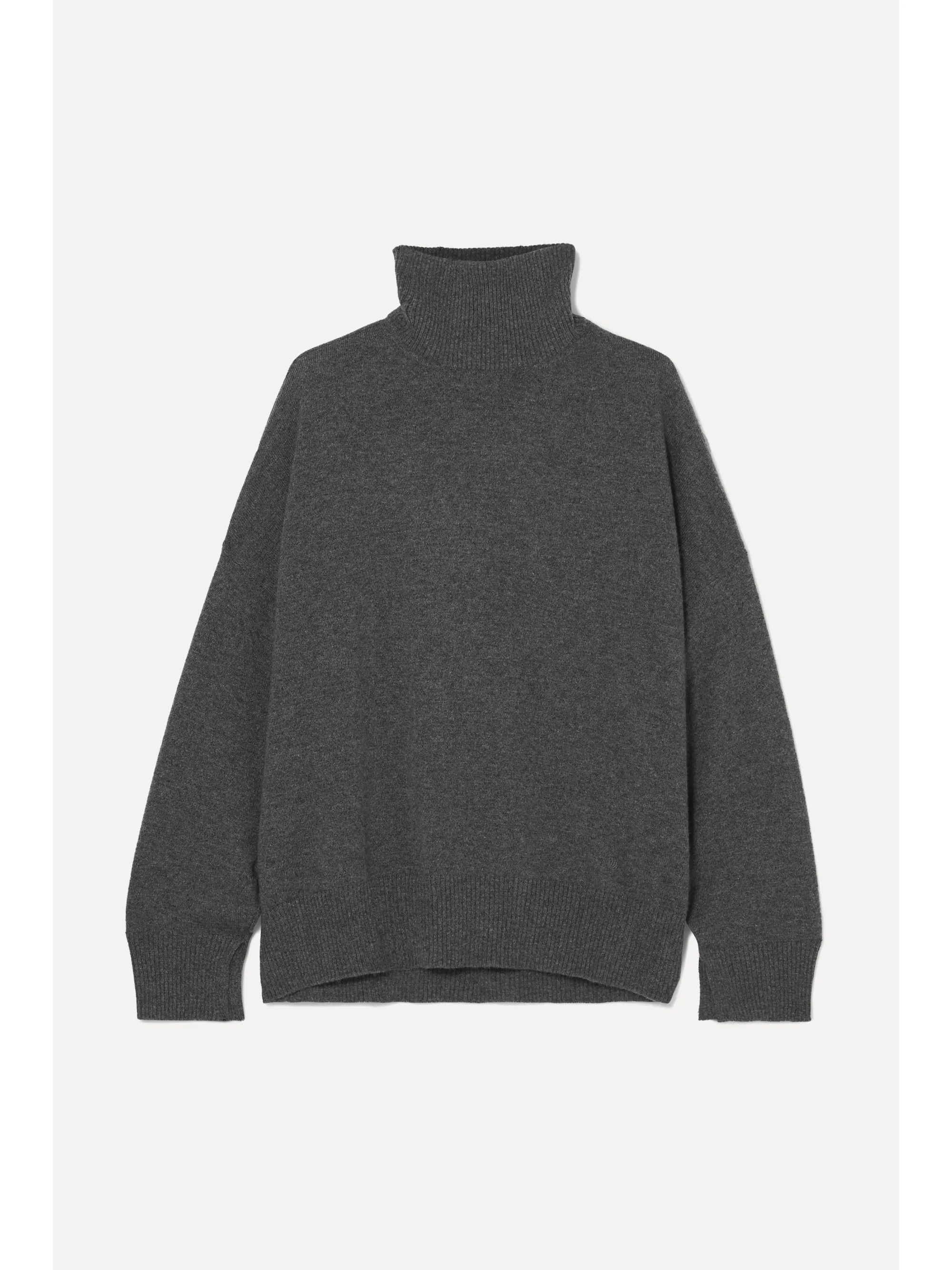 Gray Cashmere turtleneck sweater | LOULOU STUDIO | NET-A-PORTER | NET-A-PORTER (US)