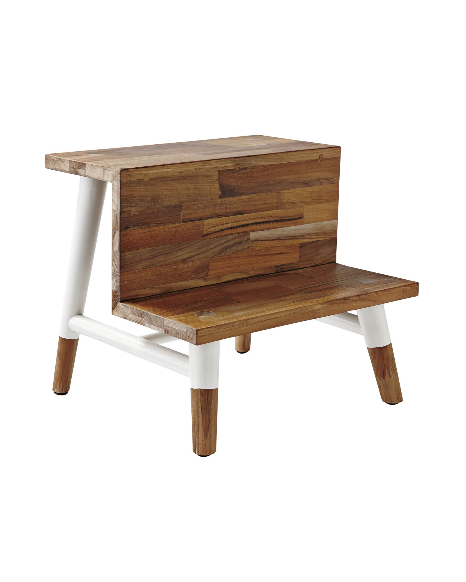 Teak Step Stool - Natural | Serena and Lily