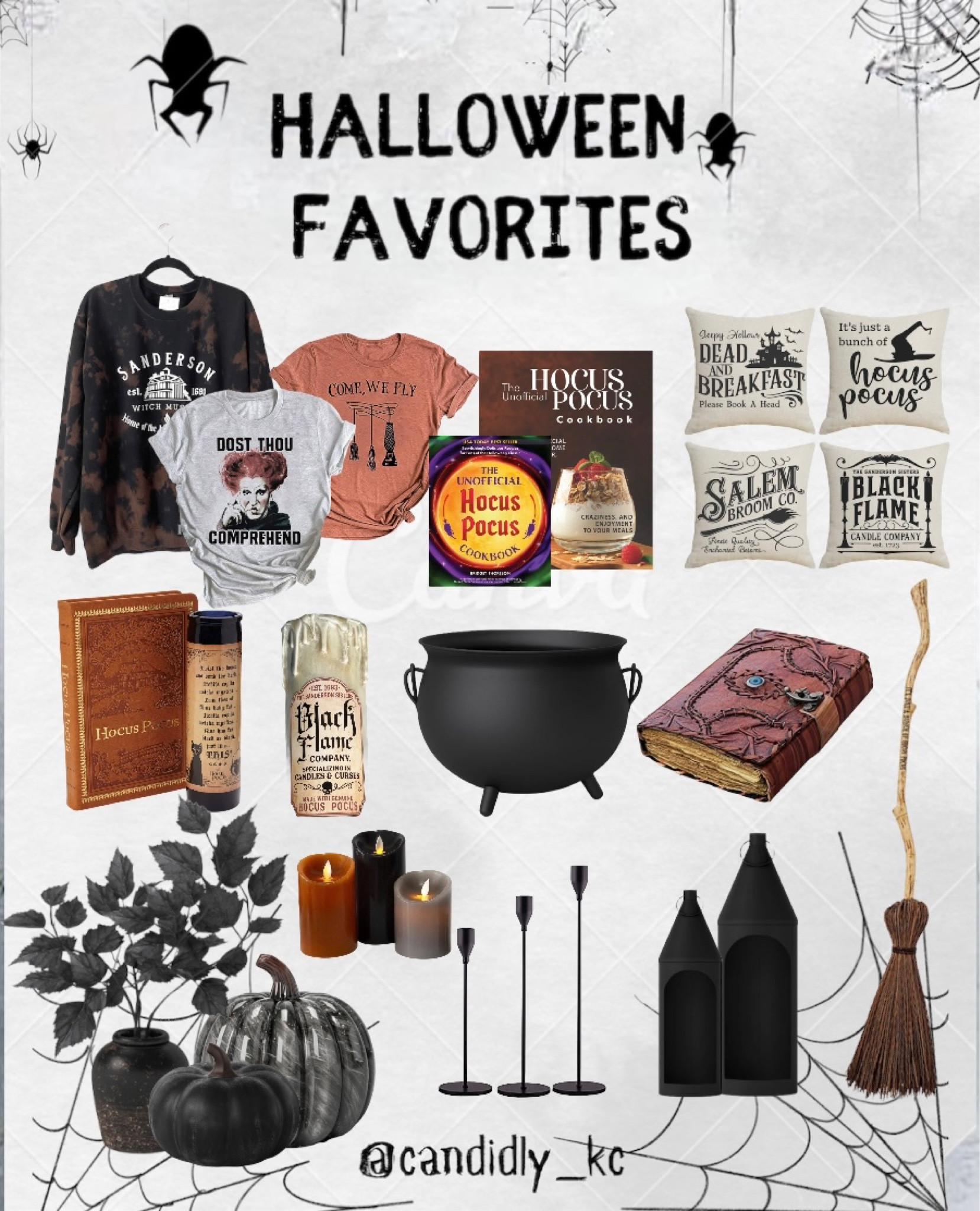 Spooky season will be here before you know it! Any Hocus Pocus fans?! 

Here’s all you need to create the most spooktacular vibe!  


Halloween, hocus pocus, Sanderson sisters, lanterns, spooky, Halloween decor, book, broom, hocus pocus sweatshirt, shirt, Winnie Sanderson, come we fly, black flame candle, potions, witches, Halloween arrangement, black pumpkin, glass pumpkin, hocus pocus cookbook, Halloween pillows, Salem, with hat, candles, candle holders 

#ltkhalloween #ltkhomedecor

#LTKhome #LTKSeasonal