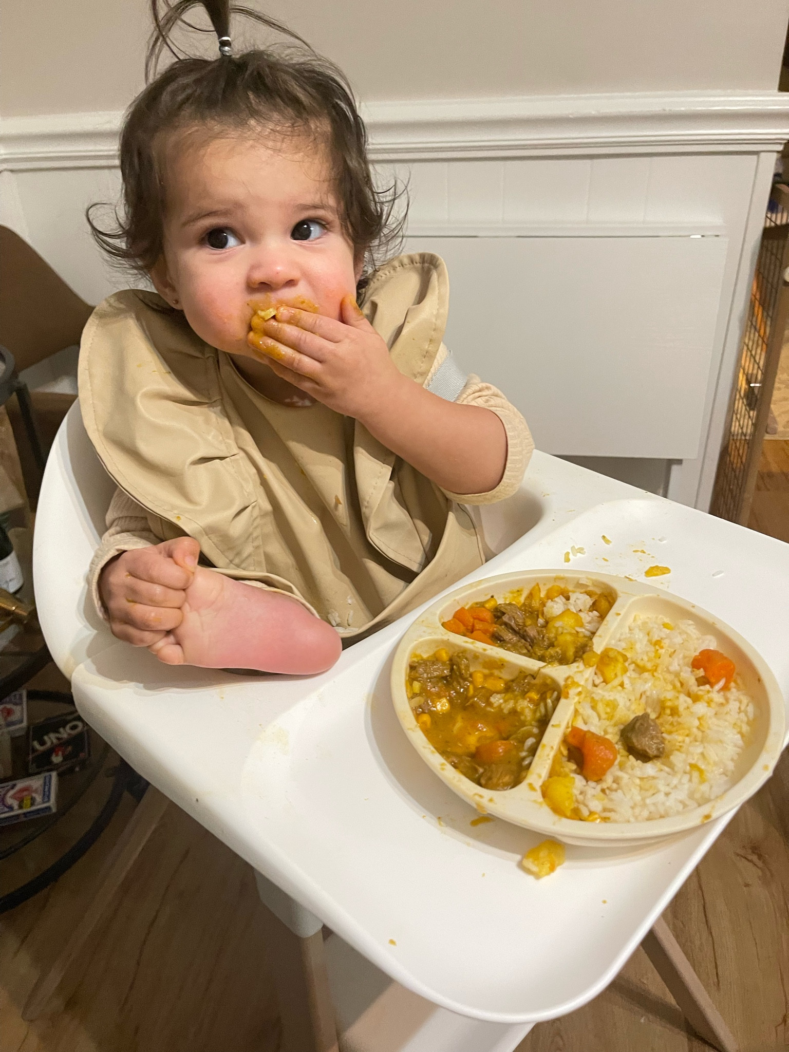 Baby bib, suction plates and highchair in neutral aesthetic 

#LTKbaby #LTKkids #LTKfamily