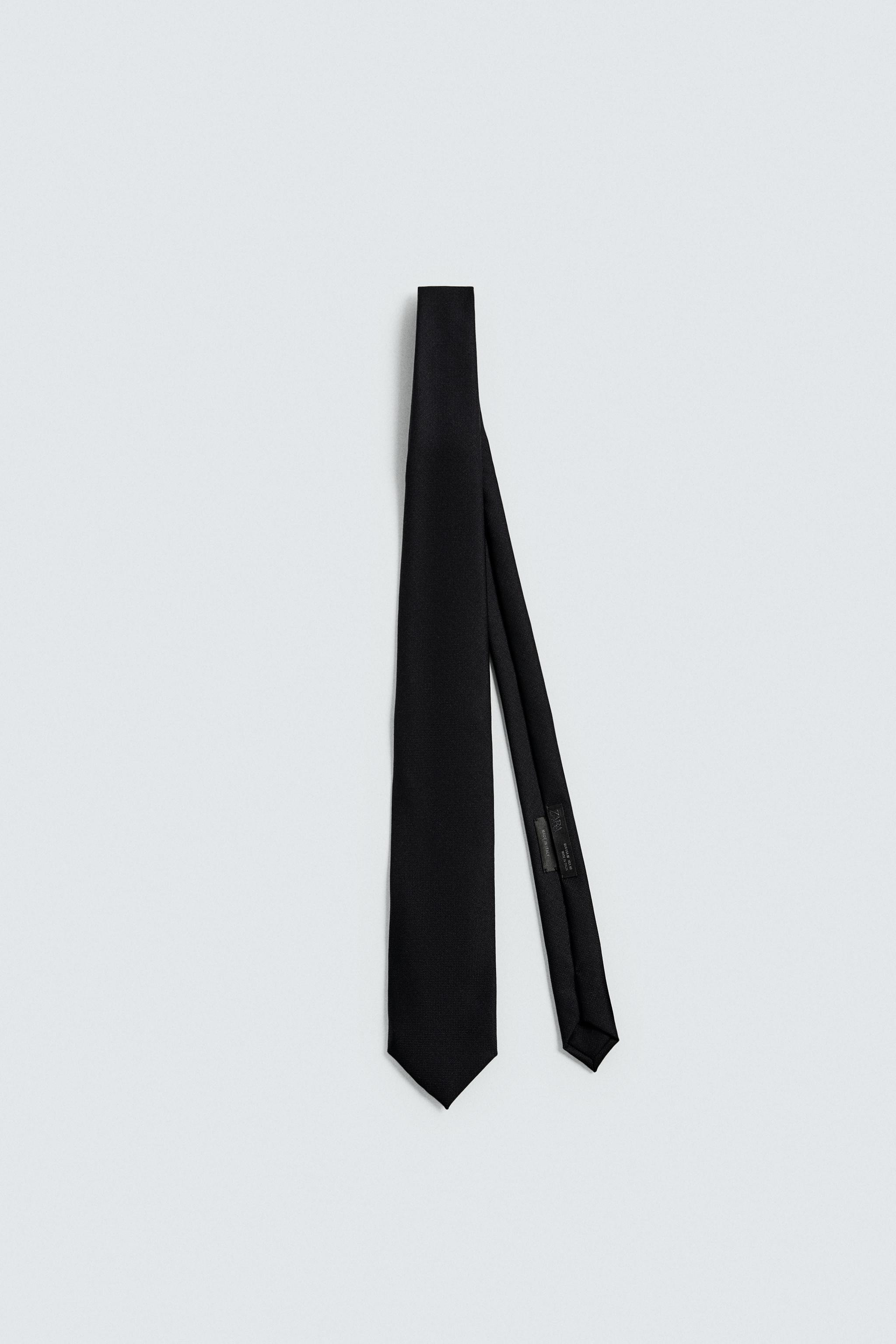 TEXTURED 100% WOOL TIE | Zara US