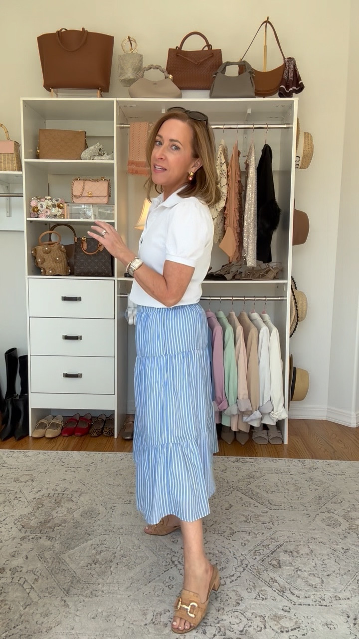 Loving this striped skirt! Runs tts.


#LTKPetite #LTKOver40 #LTKootd