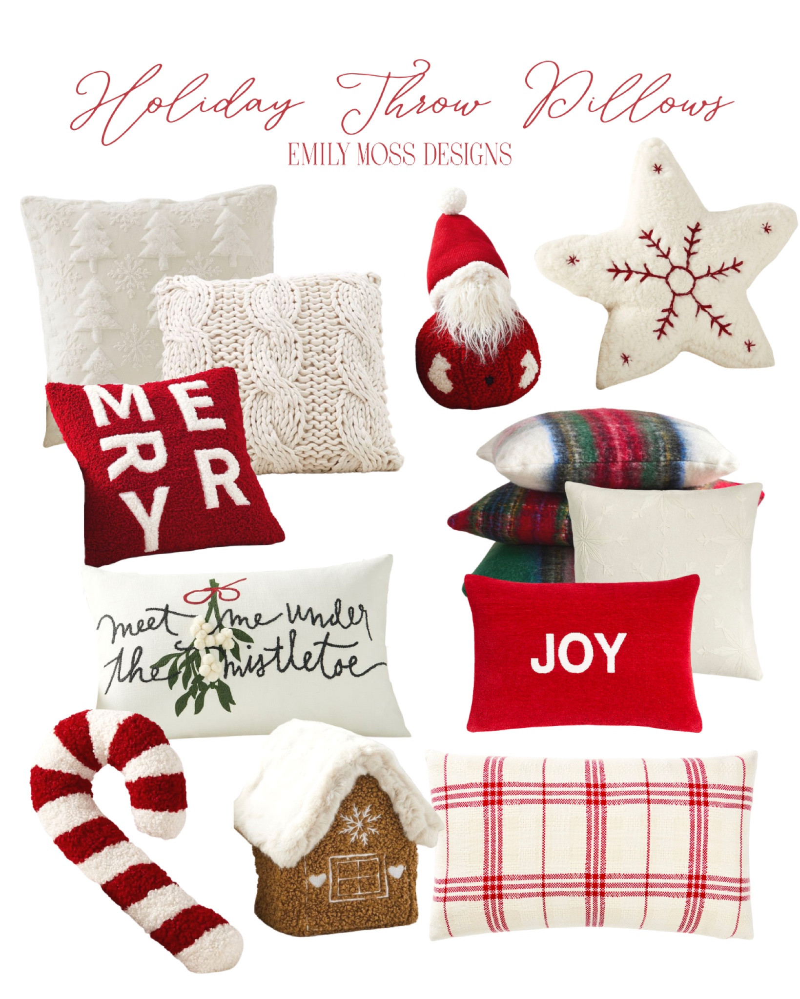 Christmas Holiday Throw Pillows ❤️

#LTKSeasonal #LTKHoliday #LTKhome