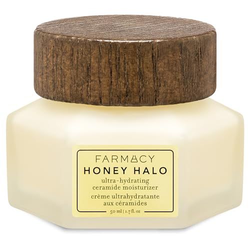 Amazon.com: Farmacy Honey Halo Ceramide Face Moisturizer Cream - Hydrating Facial Lotion for Dry ... | Amazon (US)