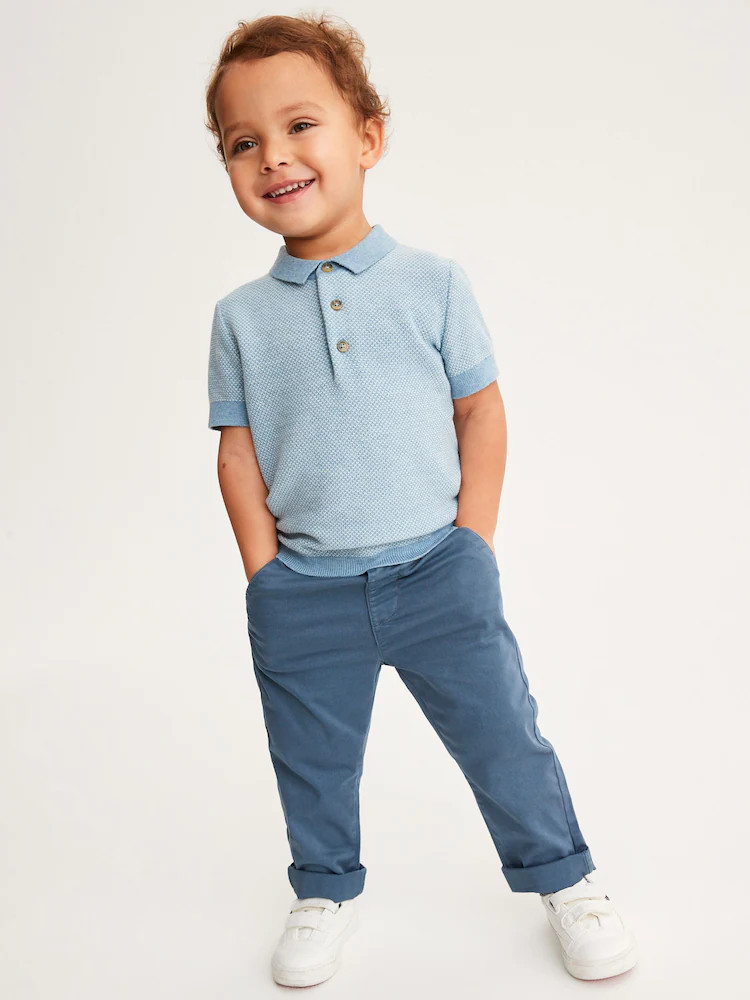 Blue Stretch Chino Trousers (3mths-7yrs) | Next US