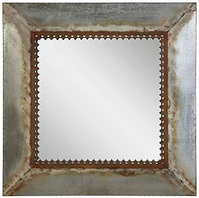 Creative Co-Op Square Metal Framed Mirror | Amazon (US)