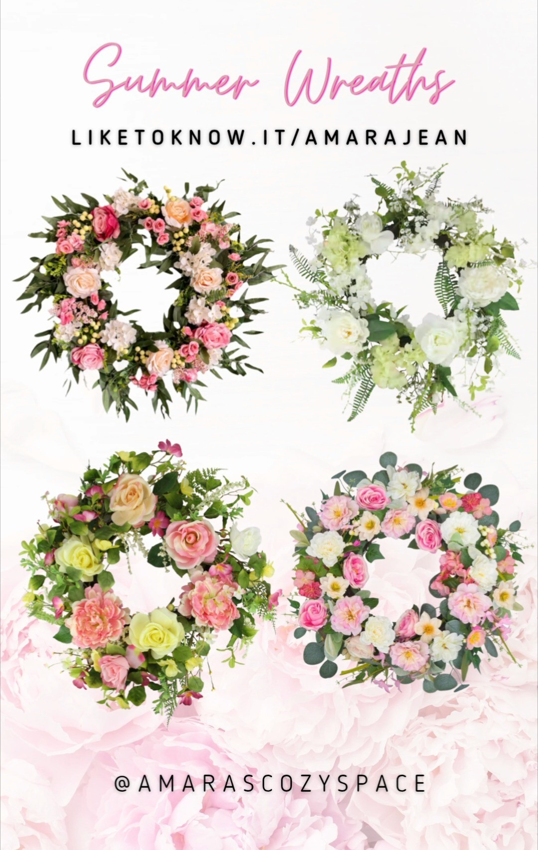 Summer wreaths on sale at Michaels 🌸❇️

#LTKSeasonal #LTKFindsUnder100 #LTKHome