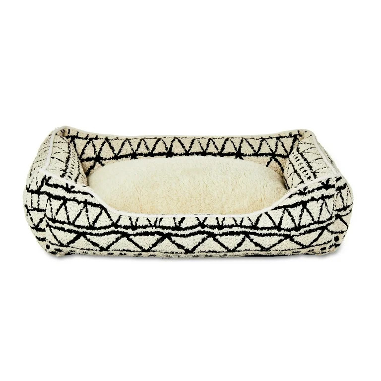 Vibrant Life Jacquard Boucle Pet Bed for Dogs & Cats, Sherpa, Machine Washable, Jacquard Print, 2... | Walmart (US)