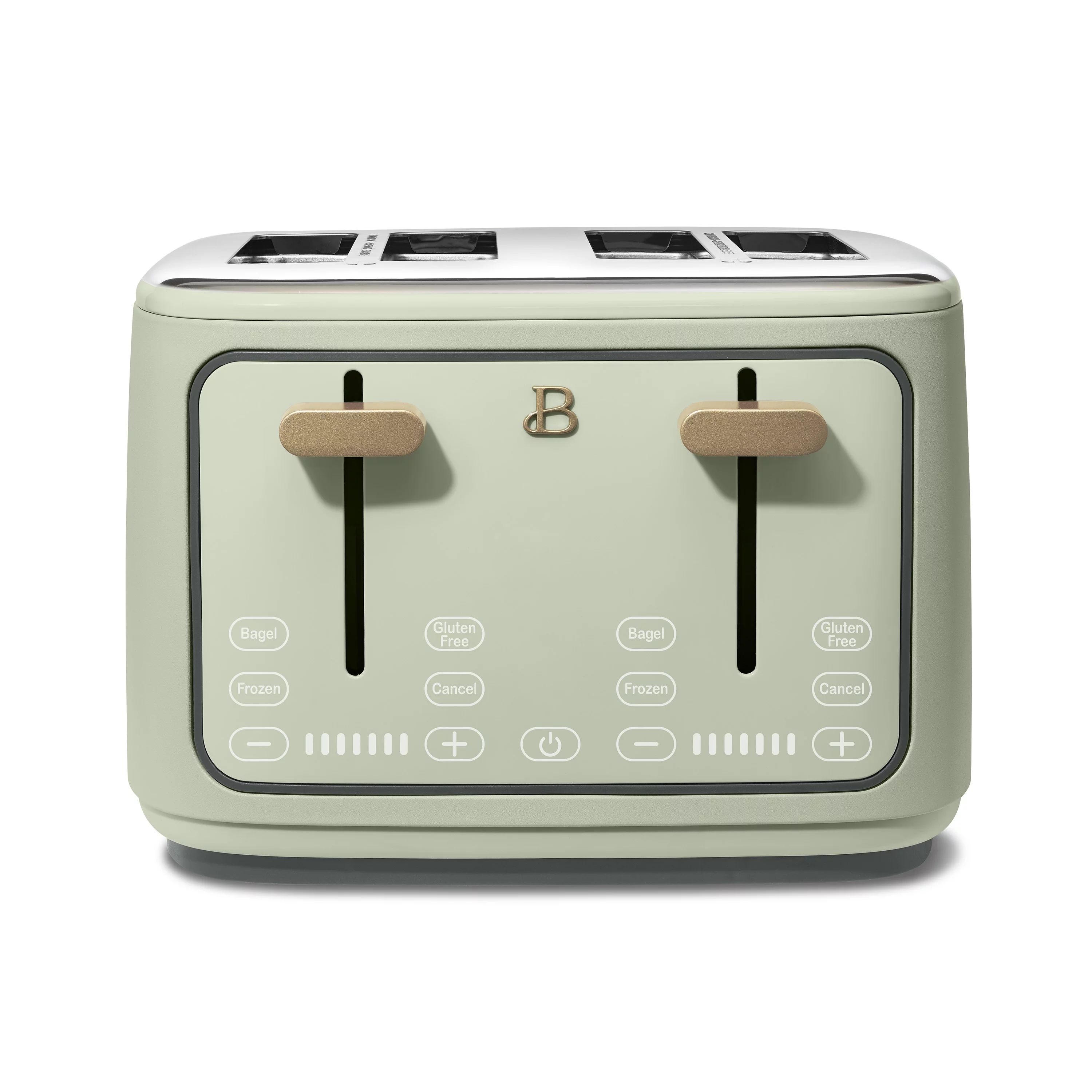 Beautiful 4-Slice Toaster with Touch-Activated Display, Sage Green by Drew Barrymore - Walmart.co... | Walmart (US)