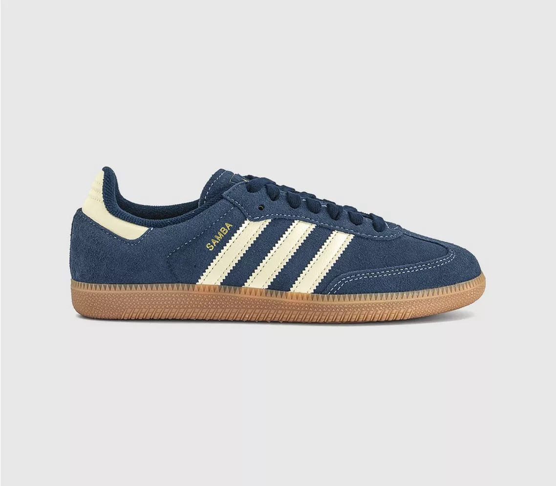 adidas Samba OG Trainers Night Indigo Warm Vanilla Gum - Women's Trainers | Office Shoes (UK)