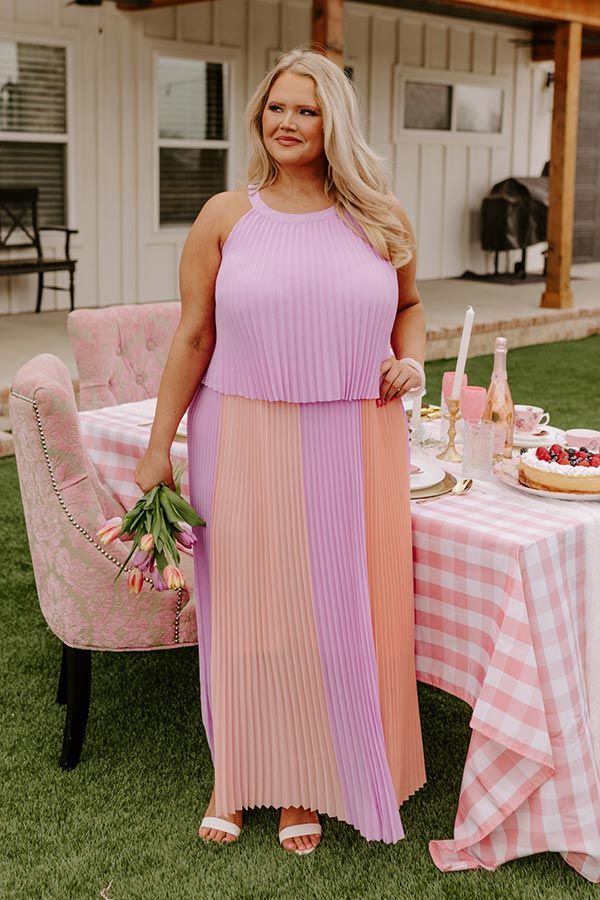 Dreamy Daze Pleated Maxi Curves | Impressions Online Boutique