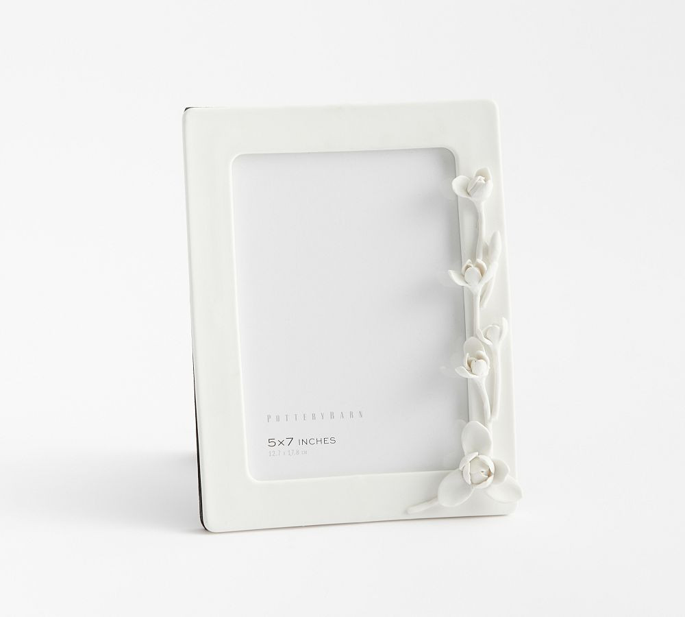 Monique Lhuillier Mia Porcelain Floral Frame | Pottery Barn (US)