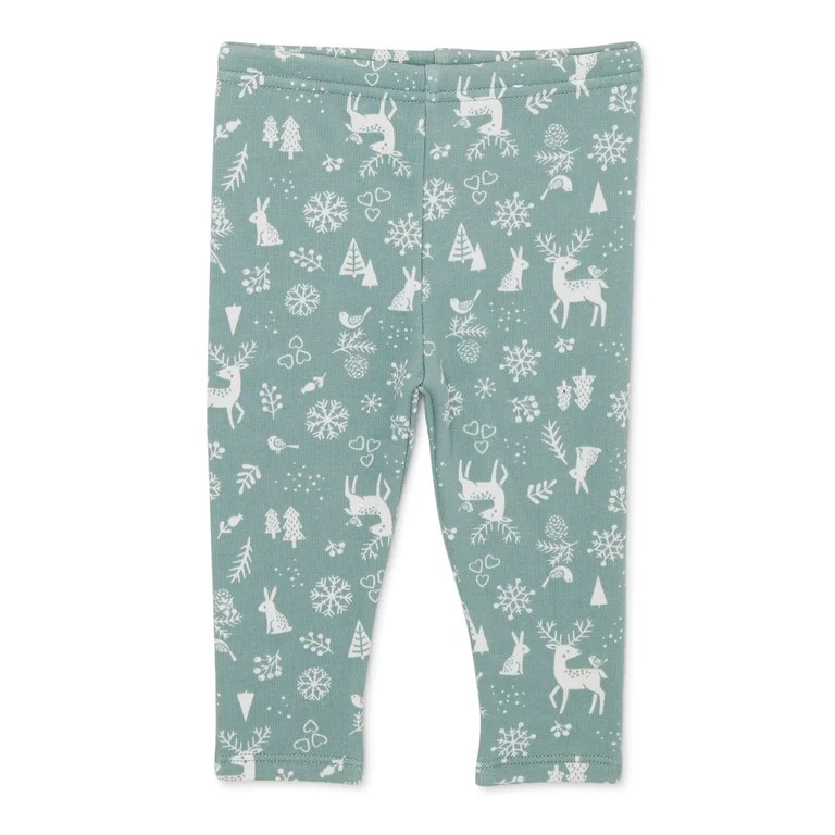 Garanimals Baby Girls Velboa Leggings, Sizes 0-24 Months | Walmart (US)
