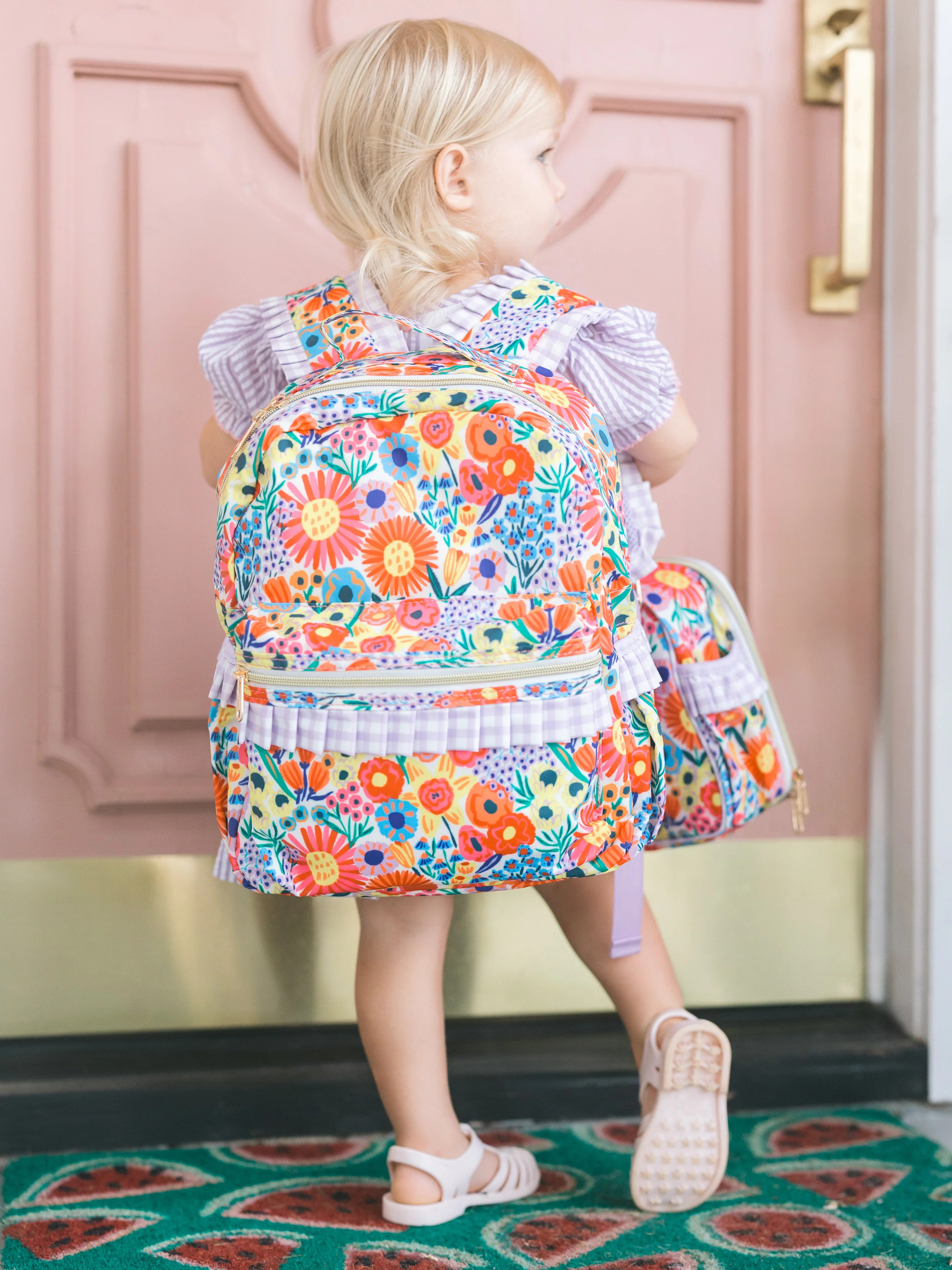 Louie Floral Backpack | Poppy Kids Co