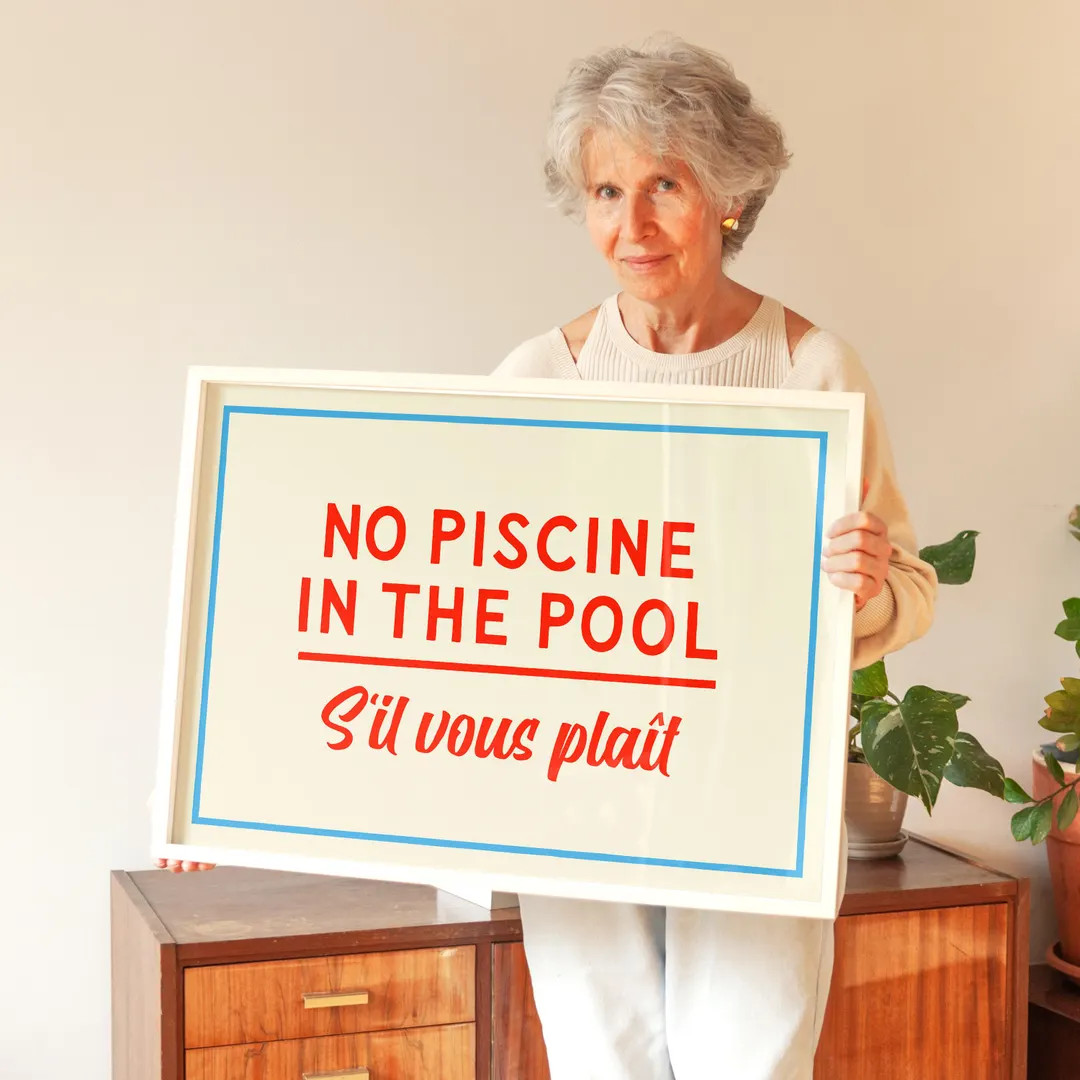 Funny Bathroom Wall Art, Lake House Decor, Beach House Wall Art, Vintage Swimming Pool Poster, Mi... | Etsy (US)