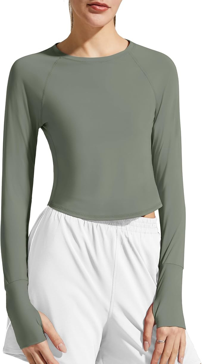 G4Free Women's UPF 50+ Long Sleeve Rash Guard Athletic Shirt | Amazon (US)