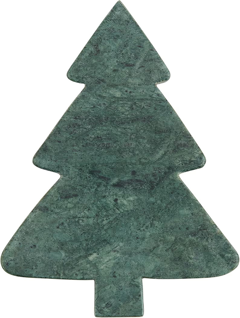 Mud Pie Tree Xmas Mini Marble Serving Boards, Approx 8" x 5", Green | Amazon (US)