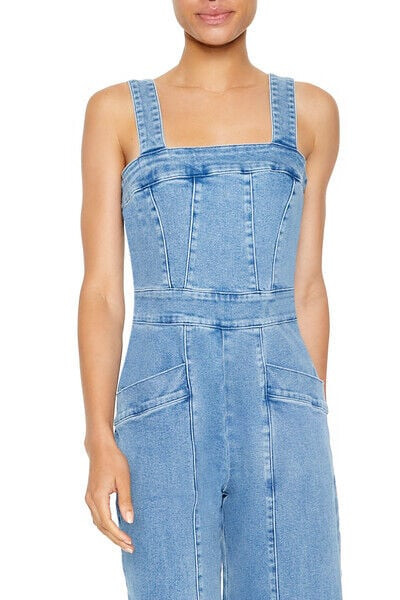 Wide-Leg Denim Overalls | Forever 21