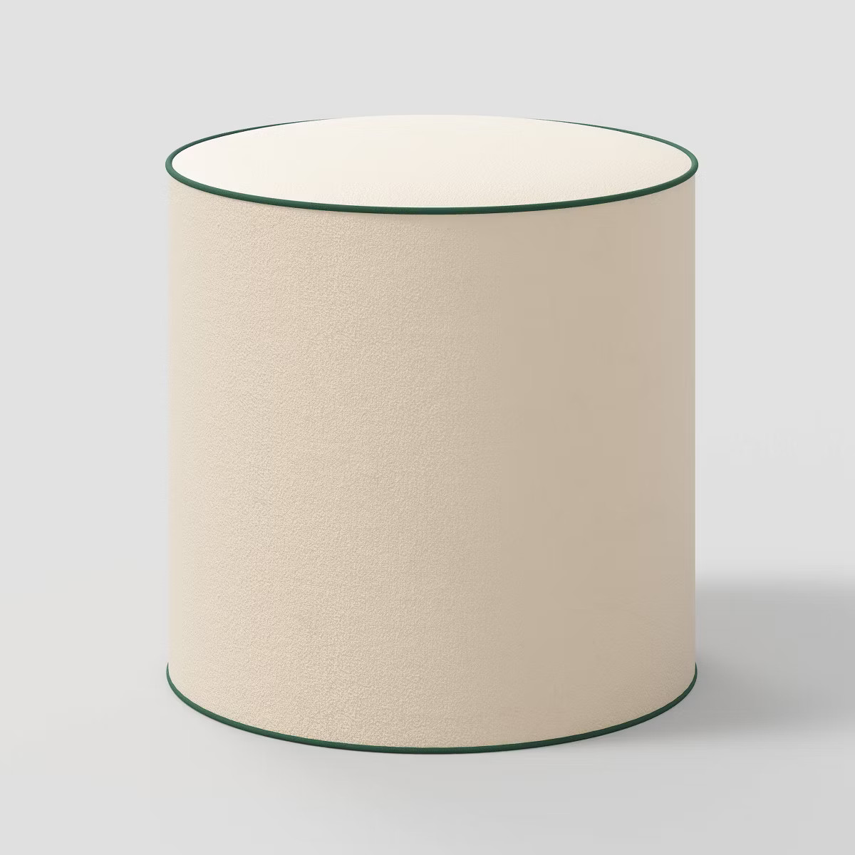 Contrast Welt Drum Ottoman in Velvet - Threshold™ | Target