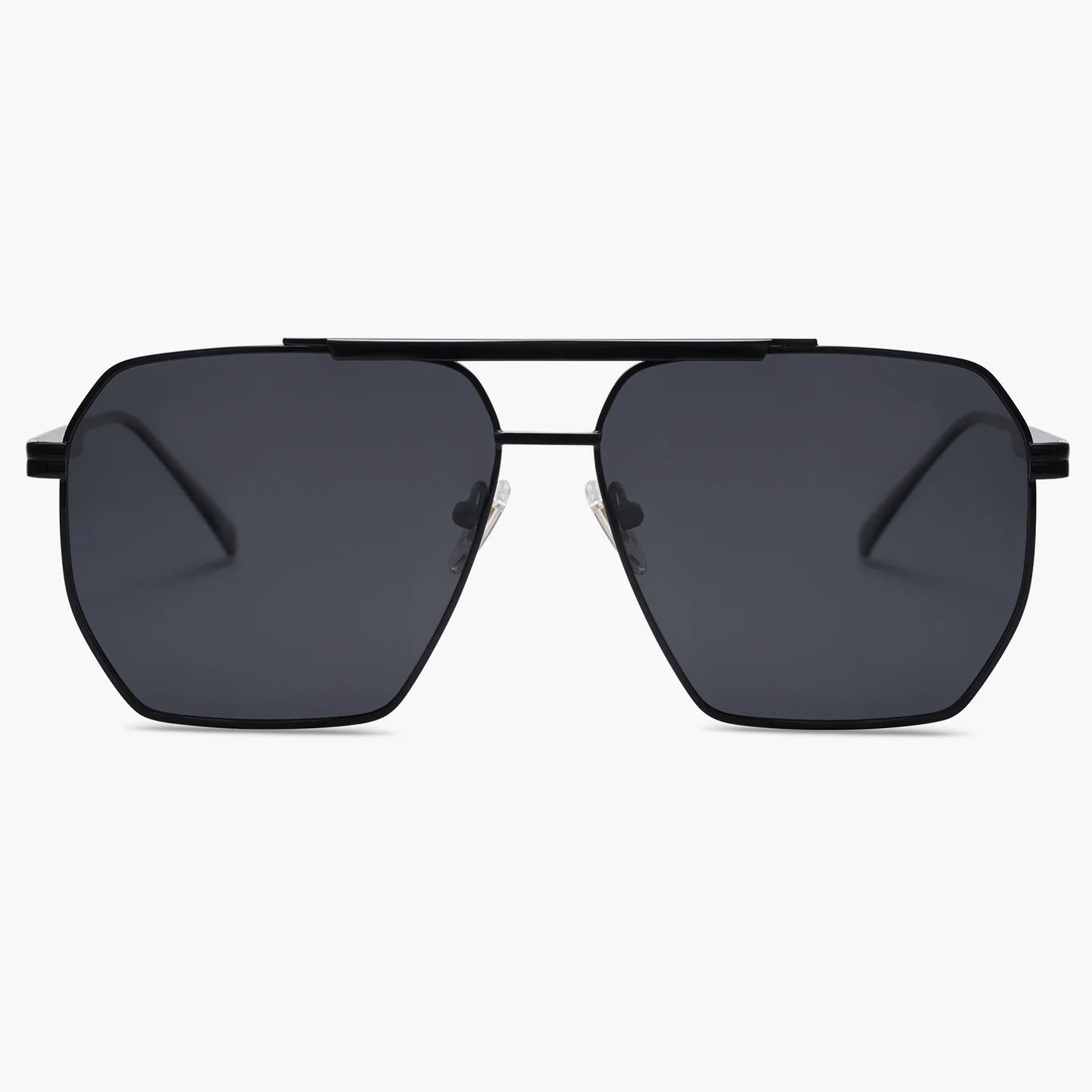 Buy Light Gold Frame Brown Lens Polygon Sunglasses for Women | Jane | SOJOS | SOJOS VISION