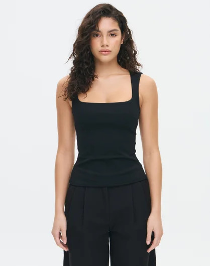 Square Neck Ponte Tank Top | Glassons (Australia)