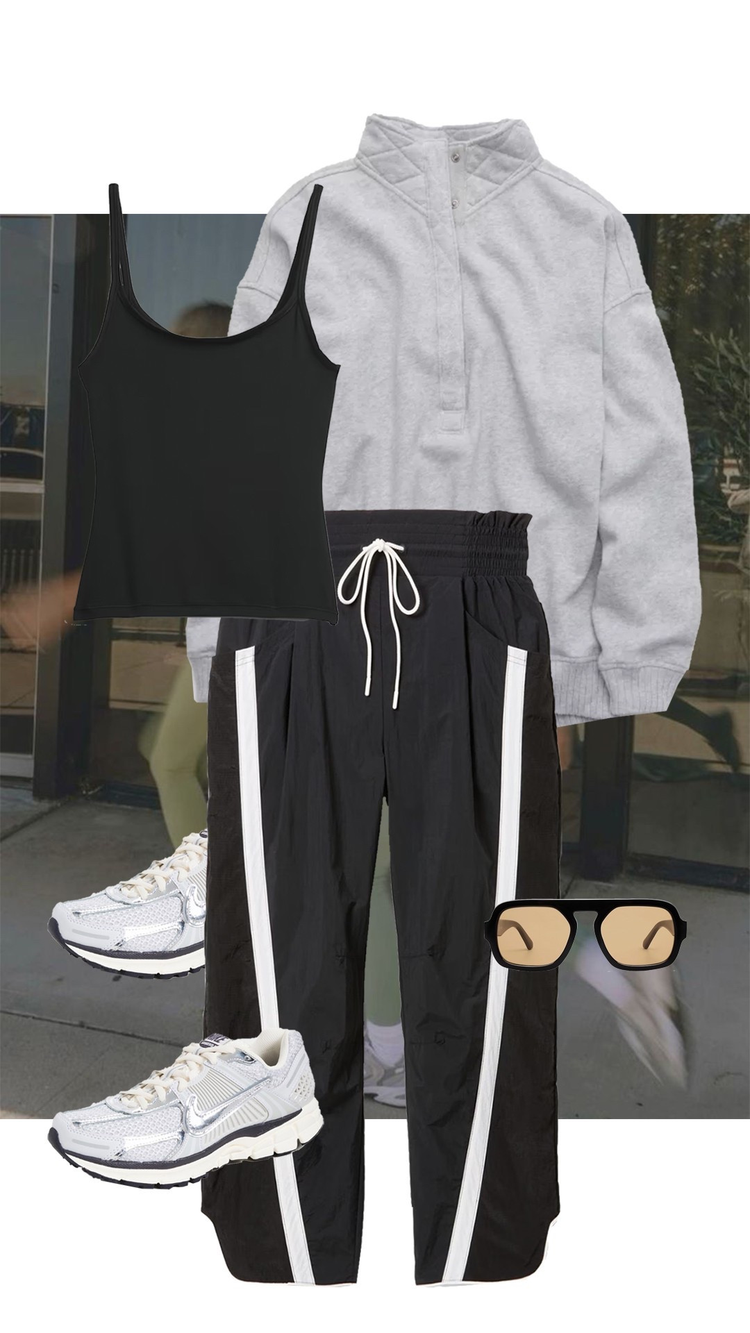 Coffee run outfit idea 🛒