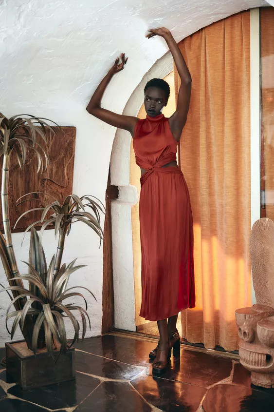 LEATHER HEELED SANDALS | Zara US