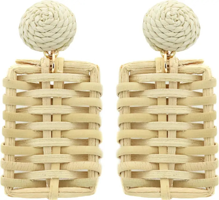 Rattan Woven Drop Earrings | Nordstrom