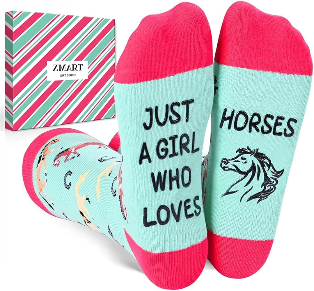 Zmart Funny Animal Socks for Women - Horse Cow Gifts, Pig Goat Duck Chicken Socks for Teens | Amazon (US)