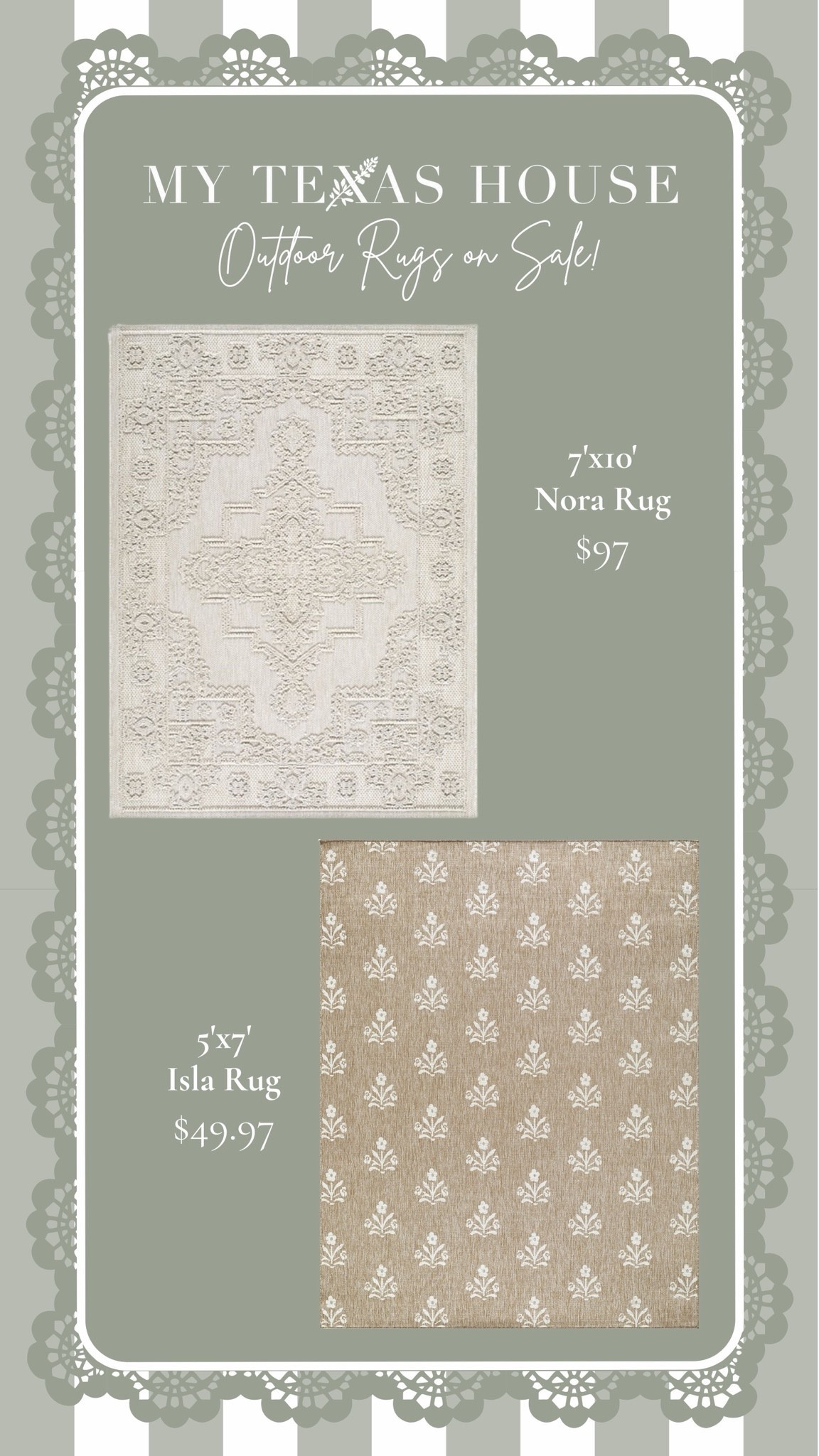 Big sale on our Isla and Nora rugs!