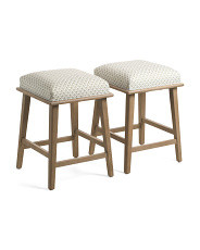 Set Of 2 17x25 Cora Backless Counter Stools | Furniture & Lighting | Marshalls | Marshalls