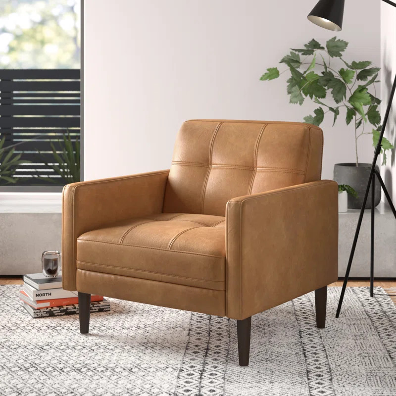 Bharati Faux Leather Armchair | Wayfair North America