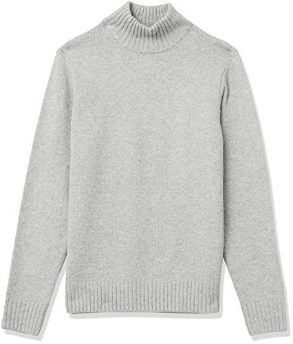 Amazon Essentials Men's Long-Sleeve Soft Touch Turtleneck Sweater, Light Grey, Small | Amazon (US)