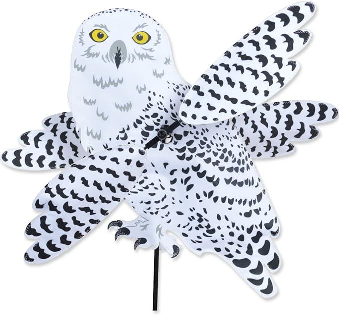 SNOWY OWL Whirligig Garden Stake Wind Spinner by Premier Kites & Designs | Amazon (US)