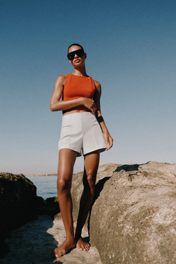 BALLOON CROPPED SHIRT | Zara UK