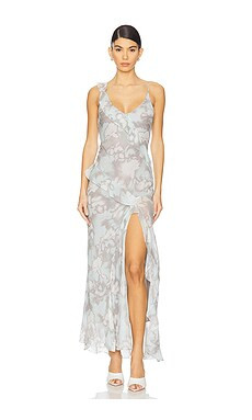 Bec + Bridge Zabelle Frill Dress in Moonshadow from Revolve.com | Revolve Clothing (Global)