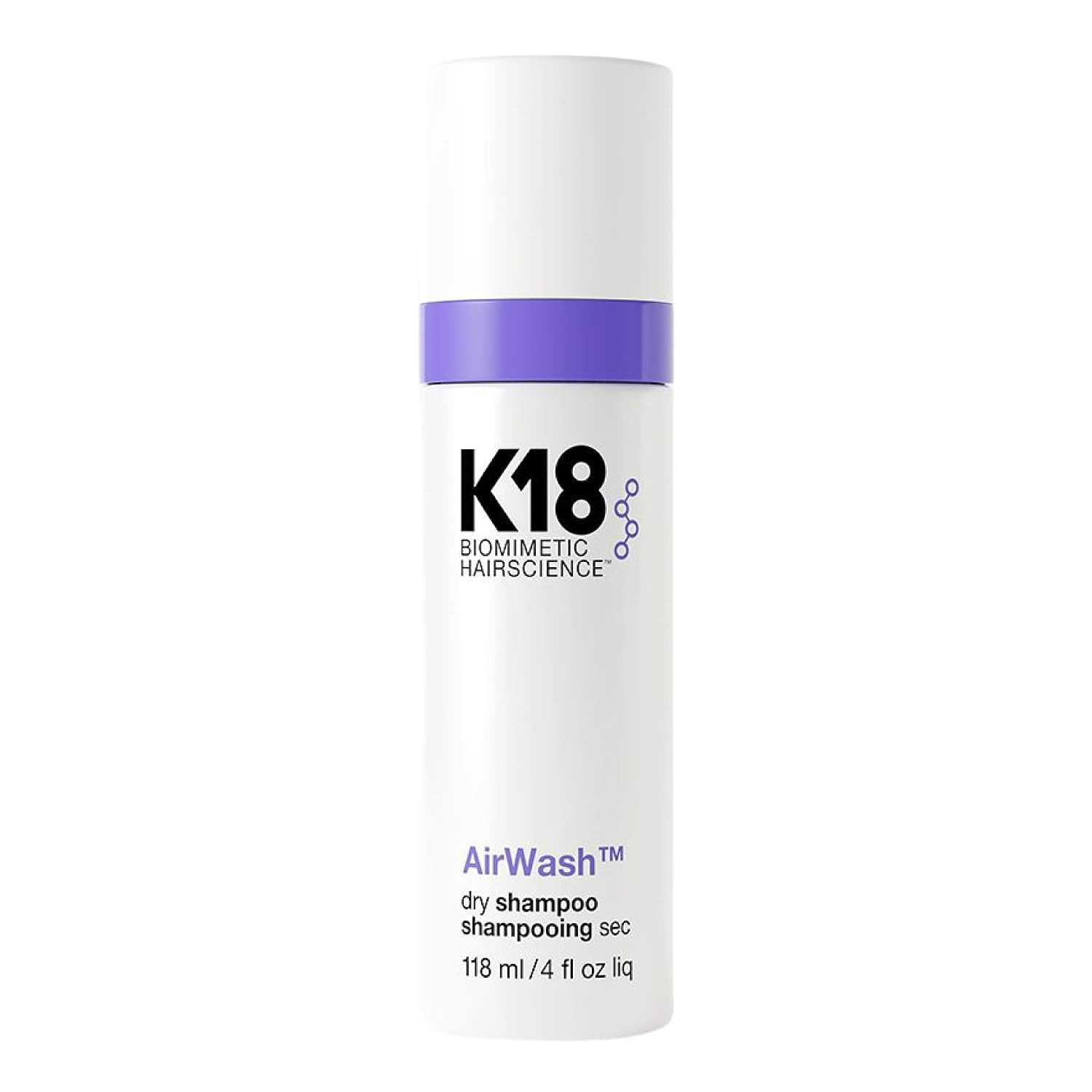 K18 AirWash™ Dry Shampoo, Non-Aerosol, Balances Scalp & Controls Excess Oil Production, 4 Fl Oz | Amazon (US)