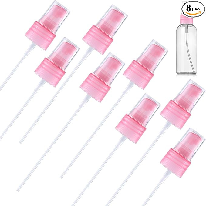 8PCS Spray Bottle Nozzle, Reusable Sprayer Tops Replacement with Cap, 20 mm Plastic Fine Mist Spr... | Amazon (US)