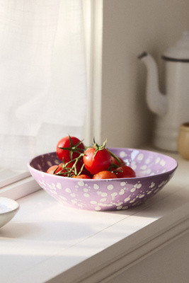 Splatter Portuguese Stoneware Pasta Bowl | Anthropologie (US)