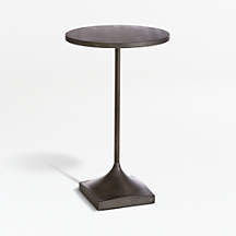 Prost Small Metal Round Drink Table + Reviews | Crate & Barrel | Crate & Barrel