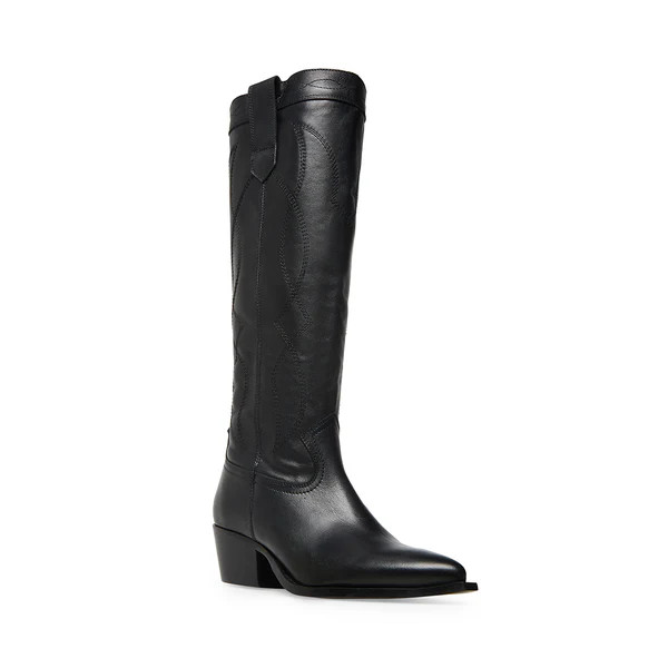 FRAYDA BLACK LEATHER | Steve Madden (Canada)