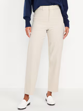 High-Waisted Pixie Loose Straight Pants | Old Navy (US)