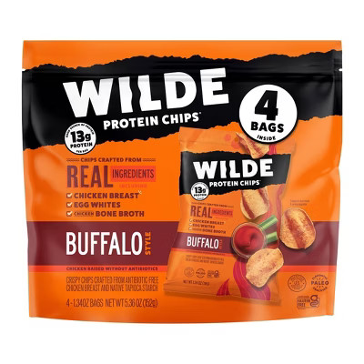 Wilde Brand Protein Chips - Buffalo - 4ct | Target