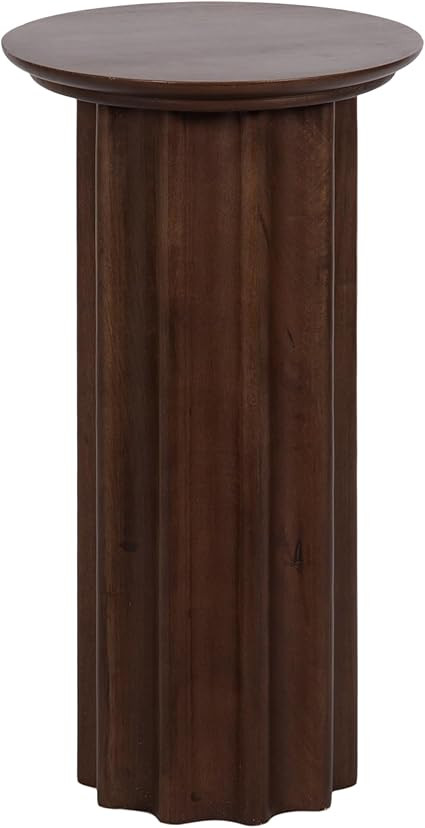 Kate and Laurel Gierson - Mesa auxiliar redonda de madera, moderna de 12 x 12 x 22 pulgadas, colo... | Amazon (US)