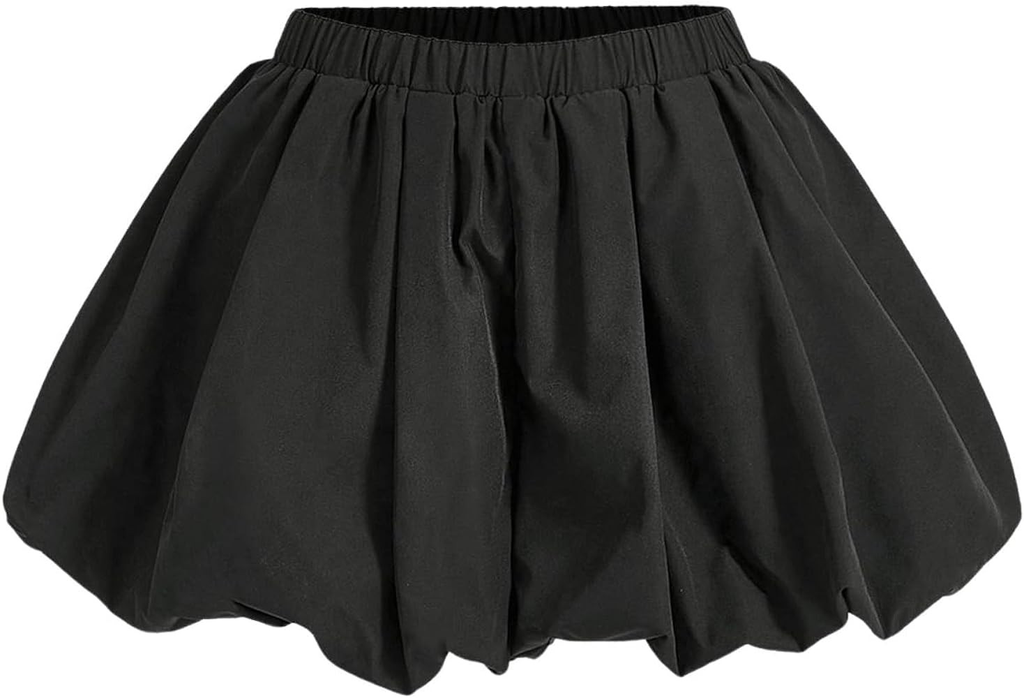 Women's Y2K Bubble Shorts Elastic High Waist Ruffle Shorts Summer Fashion Wide Leg Bloomers | Amazon (US)