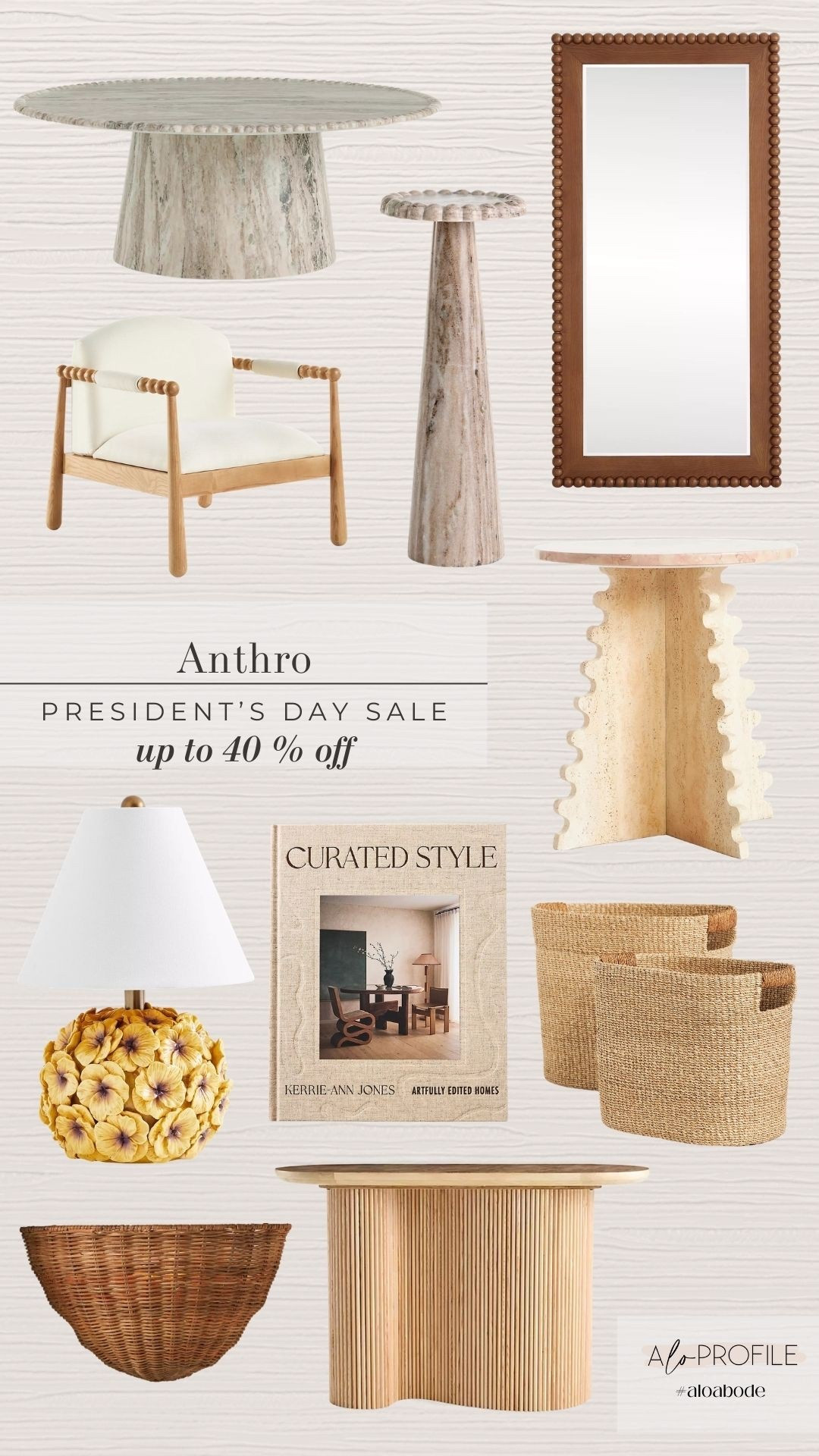 Anthro Presidents Day Sale Finds✨up to 40% off furniture & home decor! 