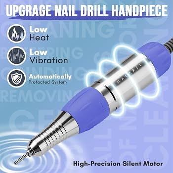 Makartt Nail Drill Electric Nail File JD700 Nail Drills for Acrylic Nails Professional 30000RPM M... | Amazon (US)